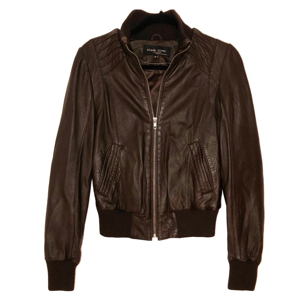 100% leather jacket/bomber
